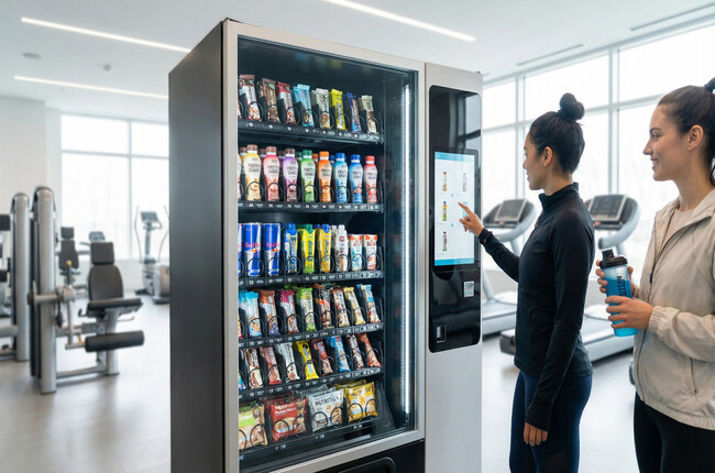 distributeur automatique salle de sport