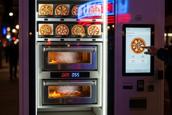 distribution automatique pizza